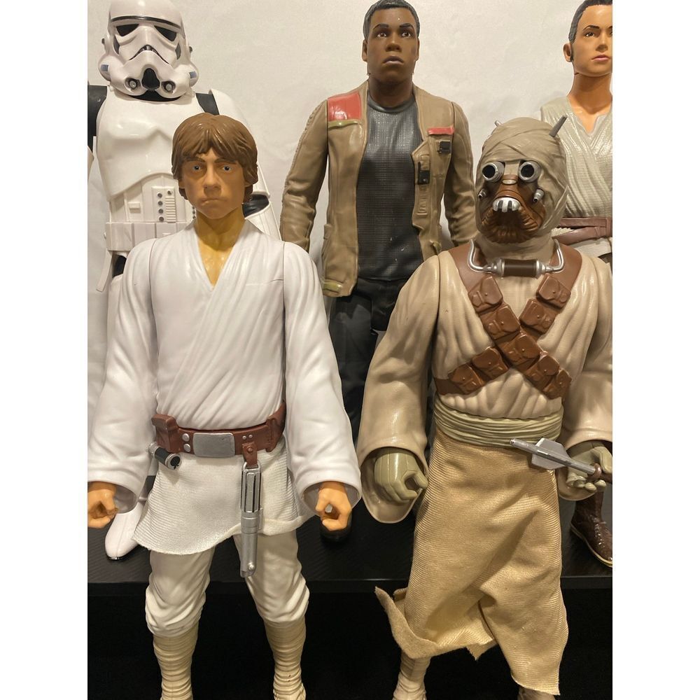 Star Wars Action Collection - Stormtrooper, Luke, Finn, Rey,‎ Tusken Raider Set - Picture 2 of 12